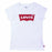 Child's Short Sleeve T-Shirt Levi's Batwing B White