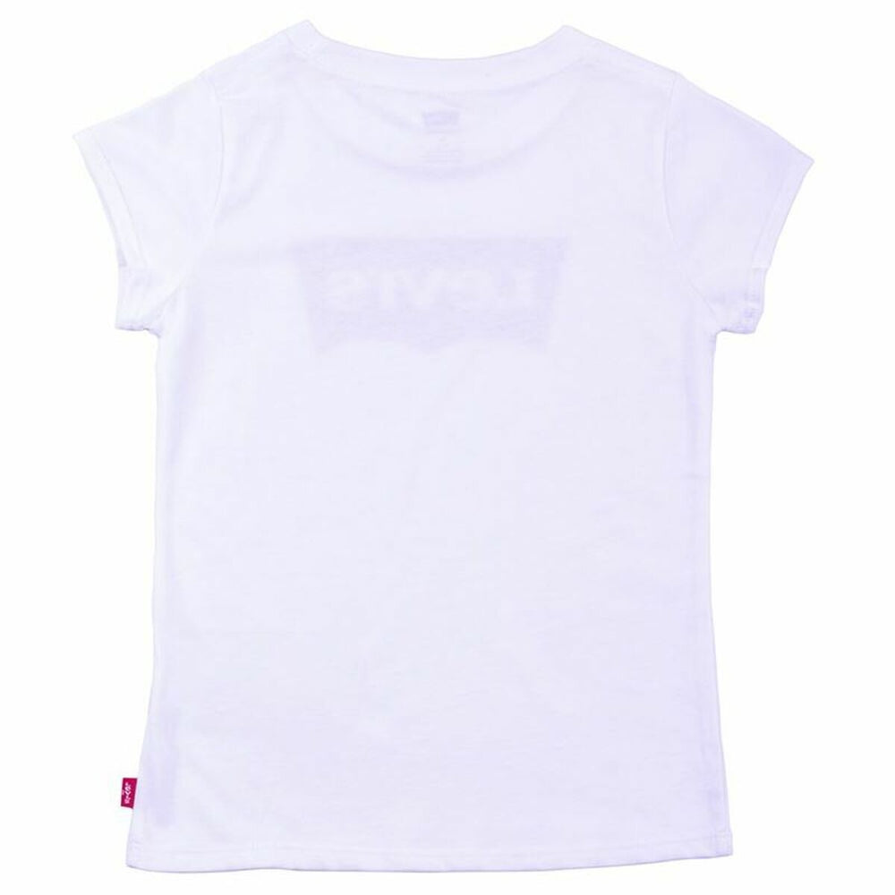 Child's Short Sleeve T-Shirt Levi's Batwing B White