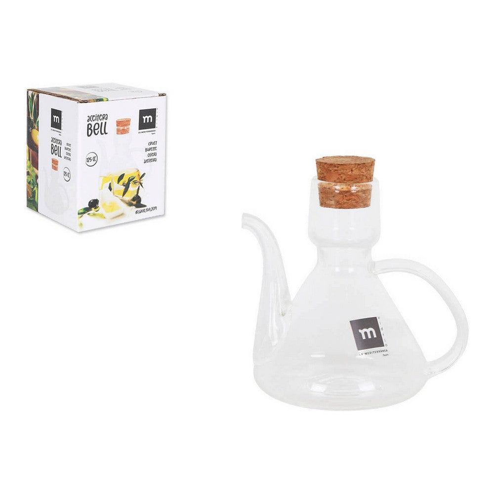 Cruet La Mediterránea Bell Borosilicate Glass With lid (125 cc)