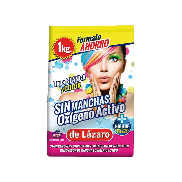 Stain Remover De Lázaro Contains active oxygen (1000 ml)